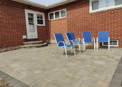 patio installation complete